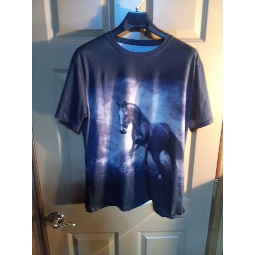 HORSE Galloping  Multicolor -XL T Shirt